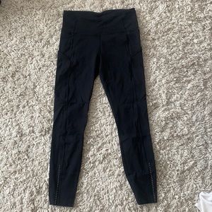 Lululemon black reflective leggings